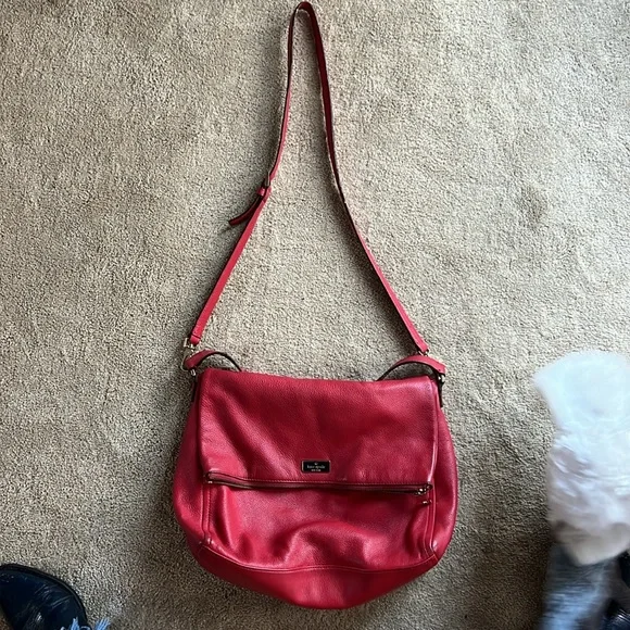 Red leather Kate Spade - Picture 8 of 12